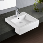 JACINTA Ceramic Semi-Recessed Basin